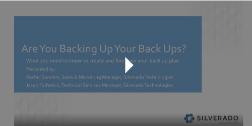 Are You Backing Up Your Backups Video